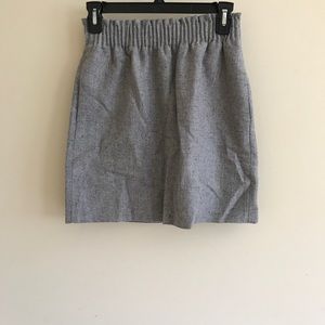 Jcrew Factory pleated mini skirt in flecked wool
